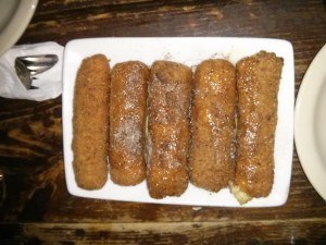 goat cheese fritters.