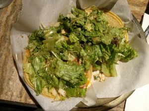 chicken tako & beef tako - so much tako salad!