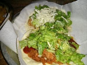 above: kfc tako. below: pork tako.