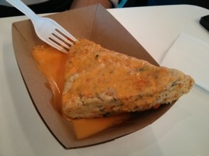 spinach & cheese scone.