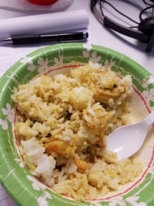 i promise this looked way fancier in my fine china at home.